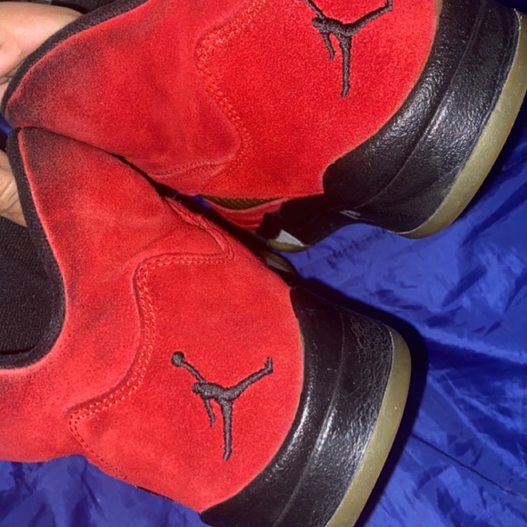 Air Jordan 5 DMP Raging Bull Red Suede - Picture 4 of 8